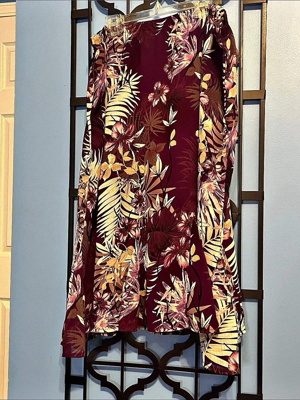 TanJay Floral Maxi Skirt Purple & Pink Size 18W